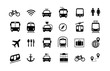 © realstockvector - Set of transport icons ready for your design. Prepared for use in any size on different devices