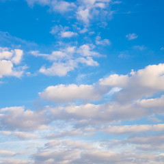 blue sky white clouds blur