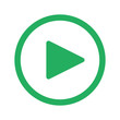 © Imagevector - Flat green Play icon and green circle