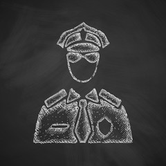 Canvas Print - police officer icon