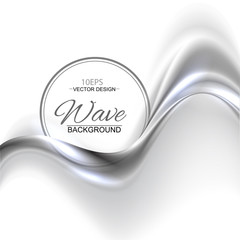 Aufkleber - Silver abstract vector background
