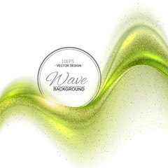 Aufkleber - Green abstract vector background