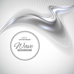 Poster - Silver abstract vector background