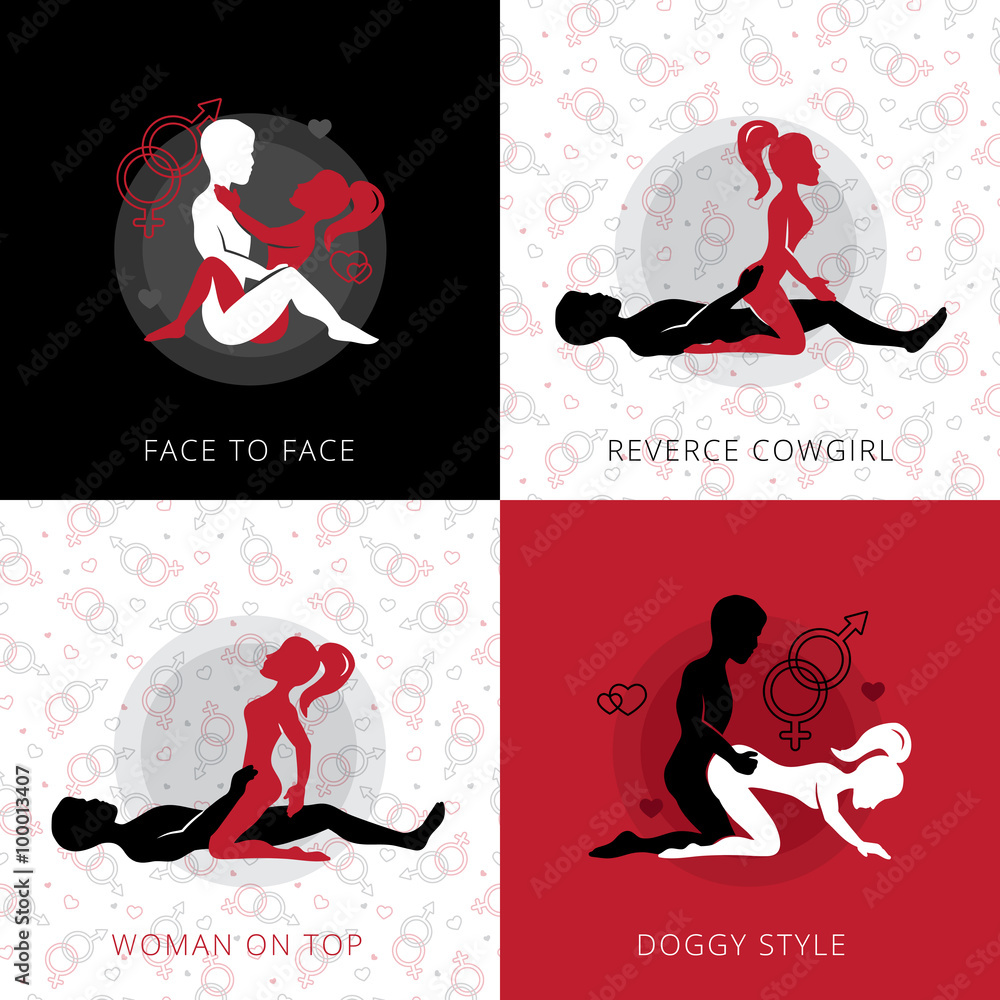 Fotografie, Obraz Kama Sutra Love Position Design Concept | Posters.cz