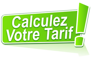 Canvas Print - calculez votre tarif sur étiquette verte