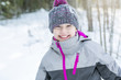 © Louis-Paul Photo - Little girl in winter season with hat in snow.
