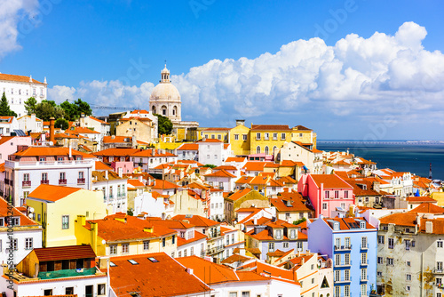 Plakat Lizbona, Portugalia Stare Miasto