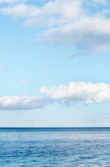beautiful seascape - sea horizon under sky