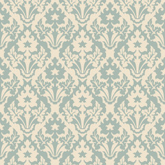 Wall Mural - Elegant antique background image of plant leaf kaleidoscope pattern.
