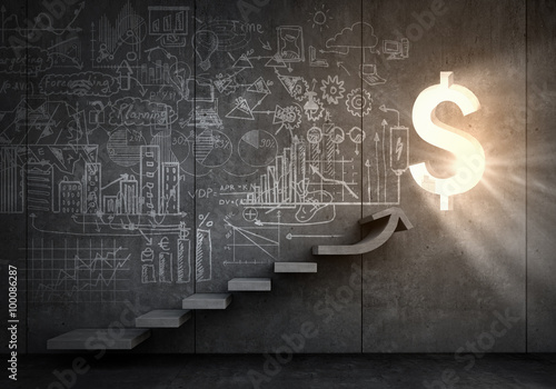 Cuadros en Lienzo Great plan for financial growth