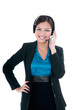 © iPortret - Happy customer service representative with headset