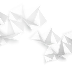 Wall Mural - vector abstract geometric shape from gray.