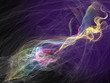 varicolored smoke wave fantasy background