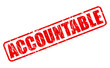 Accountable red stamp text