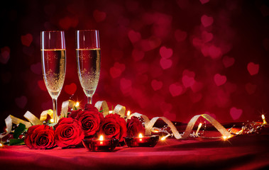 Wall Mural - Valentines day background