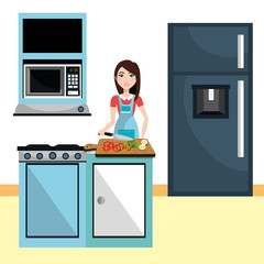 Poster - Kitchen and cooking graphic 