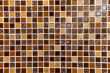 brown tiles texture on wall