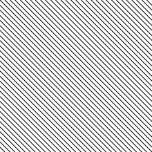 Diagonal Stripe Seamless Pattern. Geometric Classic Black And White Thin Line Background.