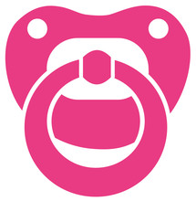 Pink Baby Girl Pacifier