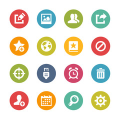 Wall Mural - web and mobile icons 2 -- fresh colors series