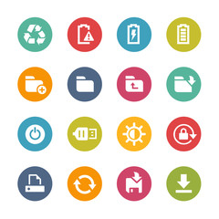 Wall Mural - web and mobile icons 3 -- fresh colors series