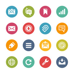 Wall Mural - web and mobile icons 9 -- fresh colors series