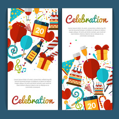 Sticker - Celebration Banners Set