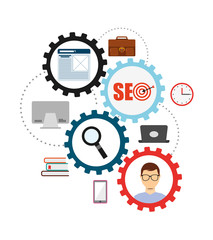 Wall Mural - seo concept design 