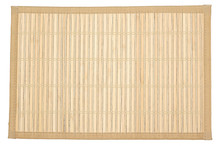 Bamboo Mat -  Can Be Used As Background. Isolated On White