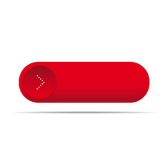 Wall Mural - empty red button for web vector