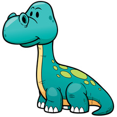 Fotoroleta dinozaur ładny kreskówka
