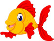 illustration of cute fish cartoon