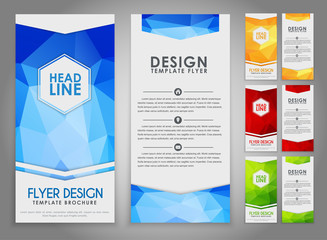 Design geometry polygonal flyers