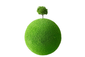 tree on the globe