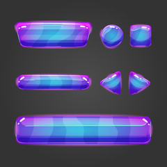 Set of vector button for game design - 8