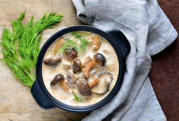 Wall Mural - Mushroom sour cream sauce