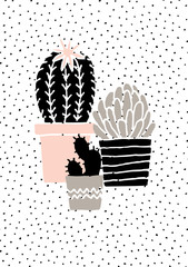 Poster - hand drawn cactus poster