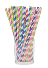 Colorful paper straws