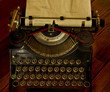 Vintage typewriter message