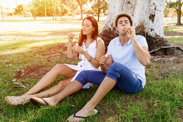 Couple in the park