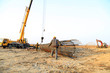 © zhengzaishanchu - Bridge construction under performing the steel reinforcement of