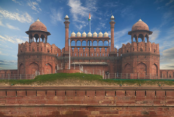 Fototapete - The Red Fort located in New Delhi, India.