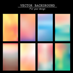 Wall Mural - Abstract blurred vector backgrounds