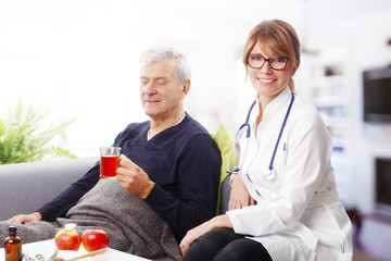 Wall Mural - Senior patient and doctor