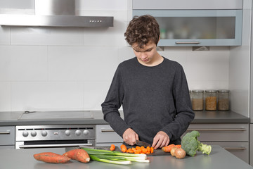 Teenage Boy in the kitchen