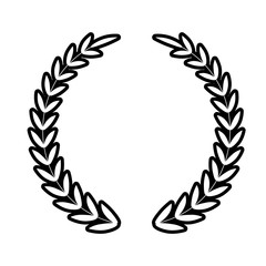 Wall Mural - Laurel Wreath line icon