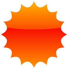 Poster - Empty badge, price flash. Vector illustration.