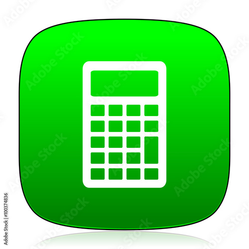 calculator green icon for web and mobile app Stock Illustration | Adobe