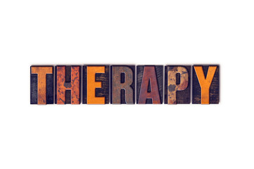 Wall Mural - Therapy Concept Isolated Letterpress Type