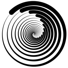 Leinwandbilder - Scattered, random circles. Abstract monochrome vector illustrati